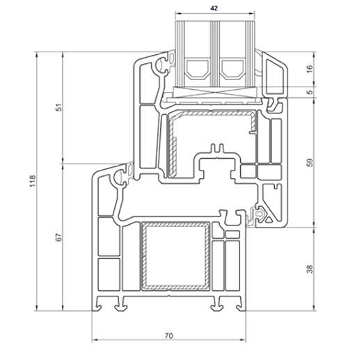 VEKA Softline 70 AD