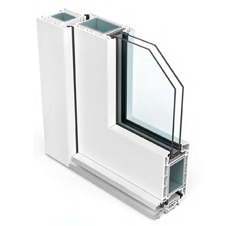 VEKA Softline 70 – 5 kamerų plastikinės durys