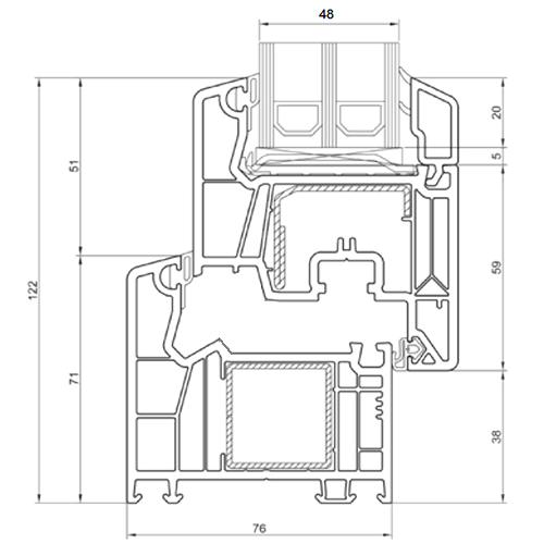 VEKA Softline 76 AD