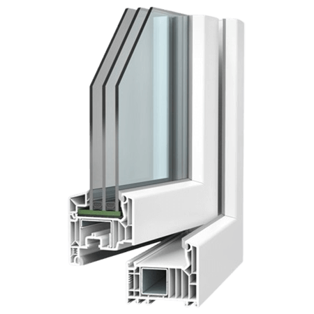 VEKA Softline 82 AD – 7 kamerų langai