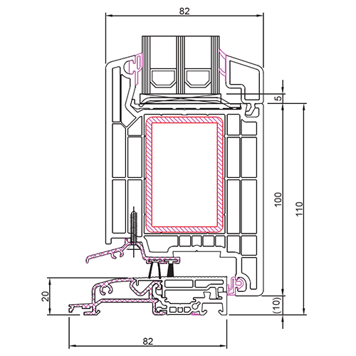 VEKA Softline 82 MD durys