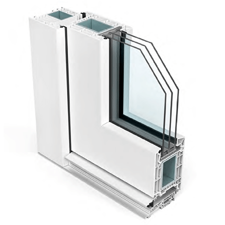 EKA Softline 82 AD – 7 kamerų plastikinės durys