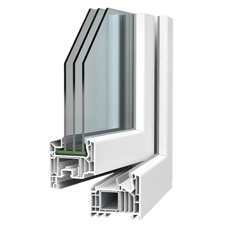VEKA Softline 82 MD – 7 kamerų langai