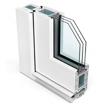EKA Softline 82 MD – 7 kamerų plastikinės durys